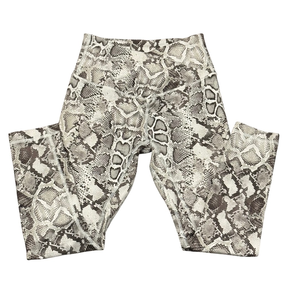 Victoria's Secret Snakeskin Print Leggings in White and Gray sz S